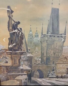 Starožitný obraz PRAHA - 2