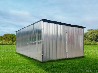 Plechová garáž 3x5m - 2