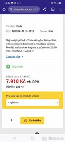 Pricniky thule wingBar edge raised Rail 7204+7212+7213+ - 2