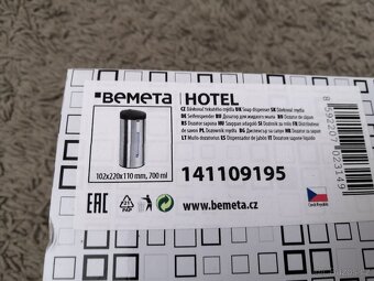 Automatický dávkovač mýdla, 700 ml, nerez/plast, mat - 2