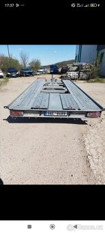 Prodám Přívěs autopřepravník sklopný STK plátna Úložná plo - 2