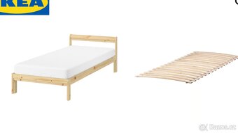 Ikea postel 90x200 + lamely + matrace - 2
