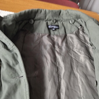 Fashion studio khaki krátký lehce vytepleny kabát/ bunda vel - 2