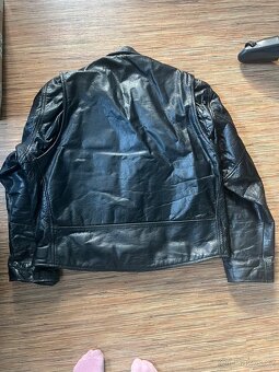 Pánská kožená motorkářská bunda - 2