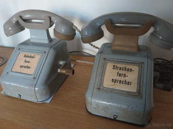 Nádražní (drážní) telefony, vlaky 50tá léta Německo  2 ks - 2