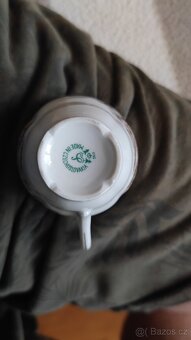 Kvalitní porcelánová, čajová nebo kávová souprava - výborný - 2