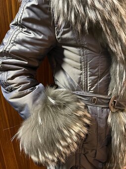 Dámská bunda,kabát s kožešinou Kara - 2