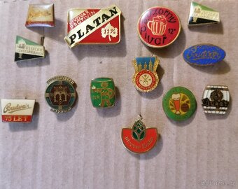 Odznaky pivovaru 13ks - 2