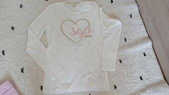 Dívčí sukně + tričko - vel. 152 - nové - 2