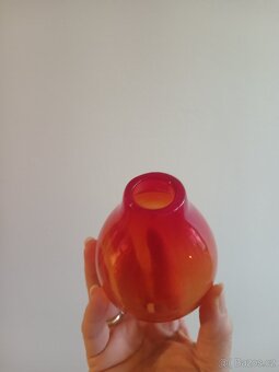 Vzácná vázička Blenko glass - 2