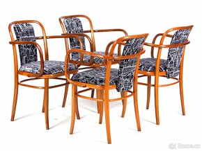 Židle, křesílka TON, návrh J Hoffman, 4ks - 2