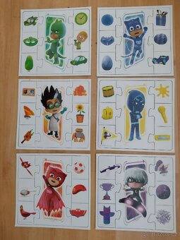 Puzzle - učení barev, PJ Masks - 2