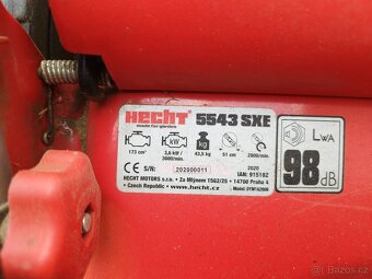 Tříkolová sekačka s pojezdem HECHT 5543 SXE - 2