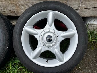 Alu kola Mini Cooper 4x100  letní pneu 195/55 R16 - 2