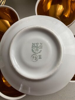 Retro porcelánová sada, kávová sada, Czechoslovakia - 2