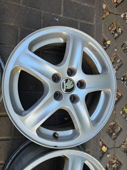 ALU kola disky Škoda 15'' 5x100 Octavia I Fabia Rapid R15 - 2