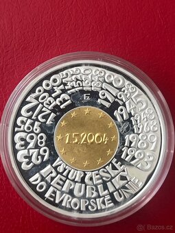 Zlato / zlatá +stříbrná ,bimetalová mince 2500 - 2
