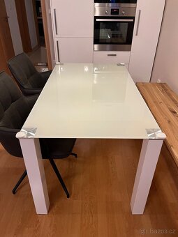Jídelní stůl skleněný 140x80x74 - 2