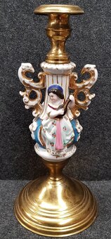 Starožitný figurální svícen - 2