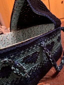 Háčkovaný Mojžíšův koš 60x40 - 2