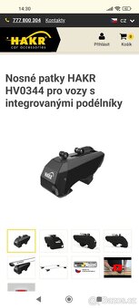 Střešní nosiče, příčníky. - 2