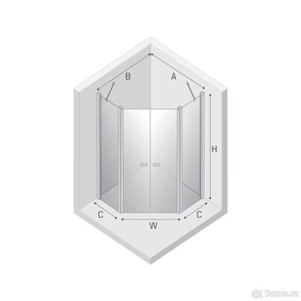 Sprchový kout New Trendy New Soleo 80x80cm chrom - 2
