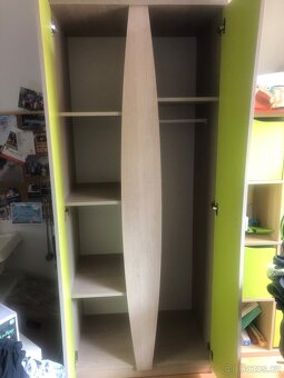 Dětská šatní skříň s komodou - 2