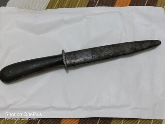 ÚTOČNÝ NUŽ TZV.BOŤÁK PUMA-SOLINGEN CCA 1942 VČETNĚ POCHVY - 2