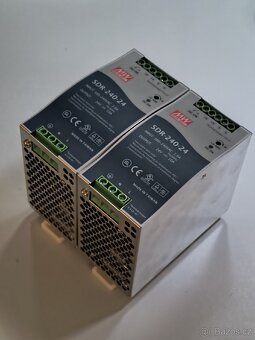 Prodám zdroje na DIN lištu Meanwell SDR-240-24 a MDR-20-5 - 2