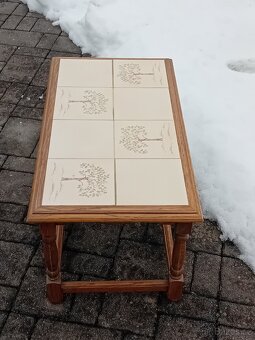 stolička dub rustik, dlažba - 2
