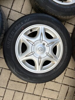 4x alu disky 4x100 R15, letní pneu - 2
