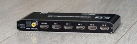 4K rozbočovač HDMI s dálkovým ovládáním; 4-in, 2-out - 2