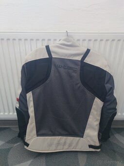 Dámská moto bunda W-TEC Lucina – šedá/krémově bílá - 2