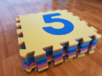 Velké pěnové puzzle čísla a zvířata, 9 a 9 ks - 2