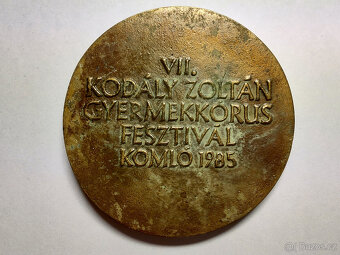 Pamětní medaile Zoltán Kodály 1985 - 2