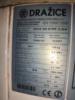 Kombinovaný bojler Dražice 250 l - 2