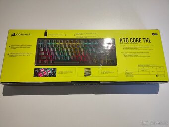 Corsair K70 core TKL RGB wired mechanická klávesnice - 2