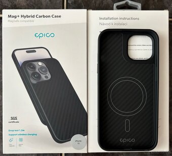 iPhone 15 zadní kryt Epico Mag+ Hybrid Carbon - 2