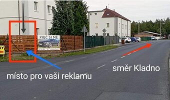 Reklamní plocha k pronájmu u Kladna směr od Smečna - 2