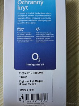 Kryt Iron Eye Magnet - iPhone 15 bílý - 2