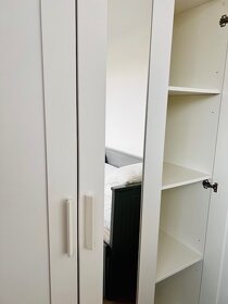 BRIMNES Wardrobe with 3 doors, white, 117x190 cm - 2