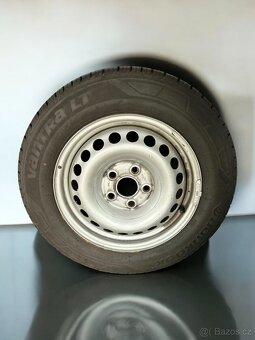 Plechová sada VW 5x120 r16 + letní 205/65r16C - 2