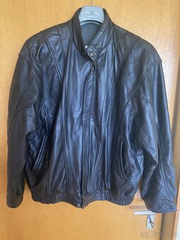 Pánská kožená bunda vintage styl L - 2