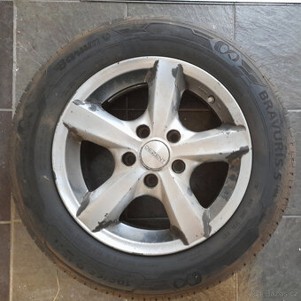 Alu disky Dezent F 15" (2 ks) + Barum Bravuris 5 195/65 R15 - 2