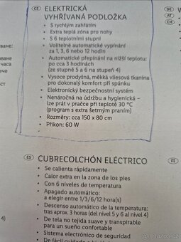 Elektrická vyhřívaná deka - 2