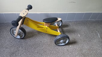 Nicko Dřevěné odrážedlo 2v1 mini žlutá - 2