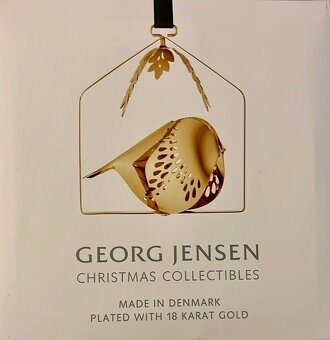 Georg Jensen Sběratelský předmět Zimní pták, edice 2018 - 2