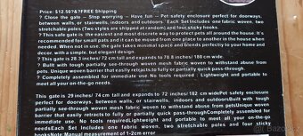 Zabrana pro psy na schody + kartac - 2