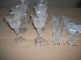 broušené skleničky - 2
