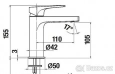 baterie JIKA Cubito - vanová + umyvadlová - 2